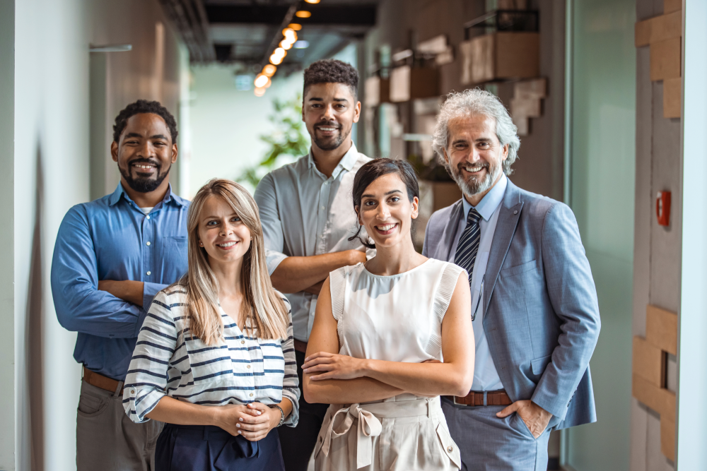 People smiling